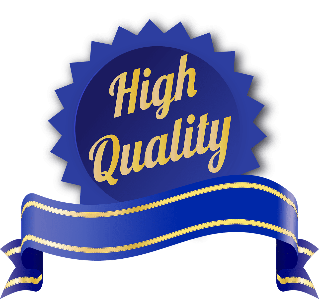high quality blue ribbon
