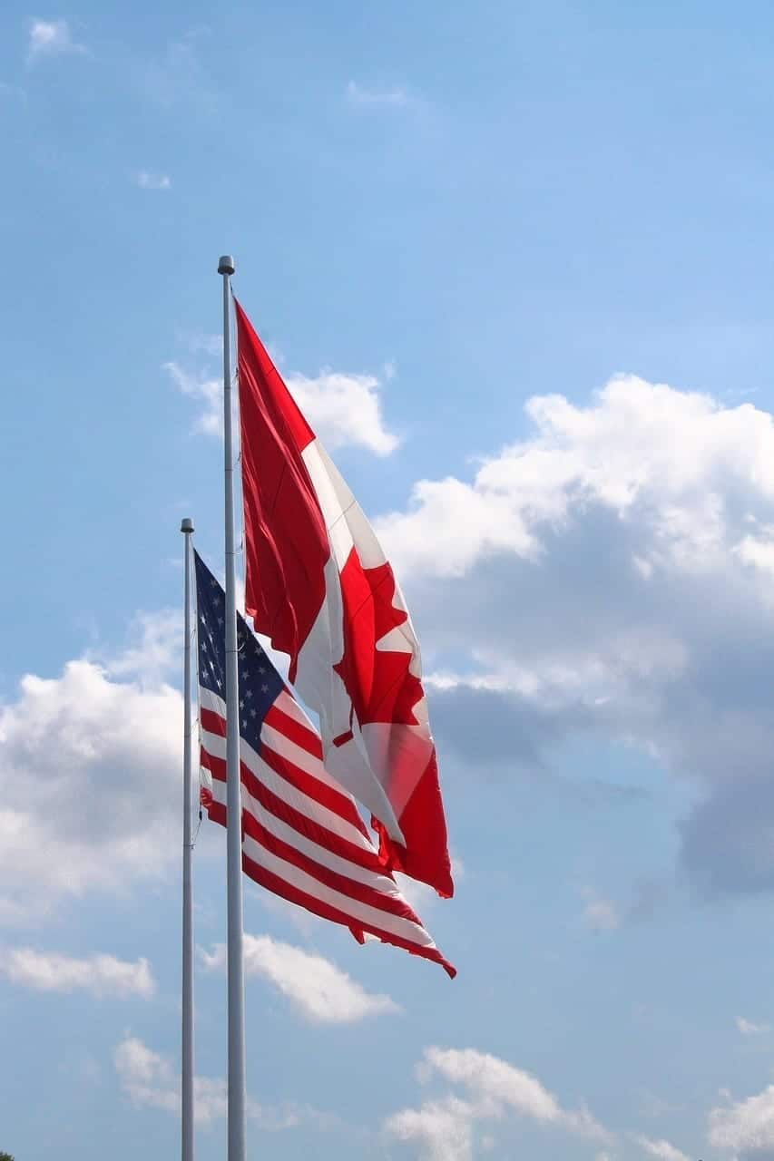 Cross-Border Business with flags