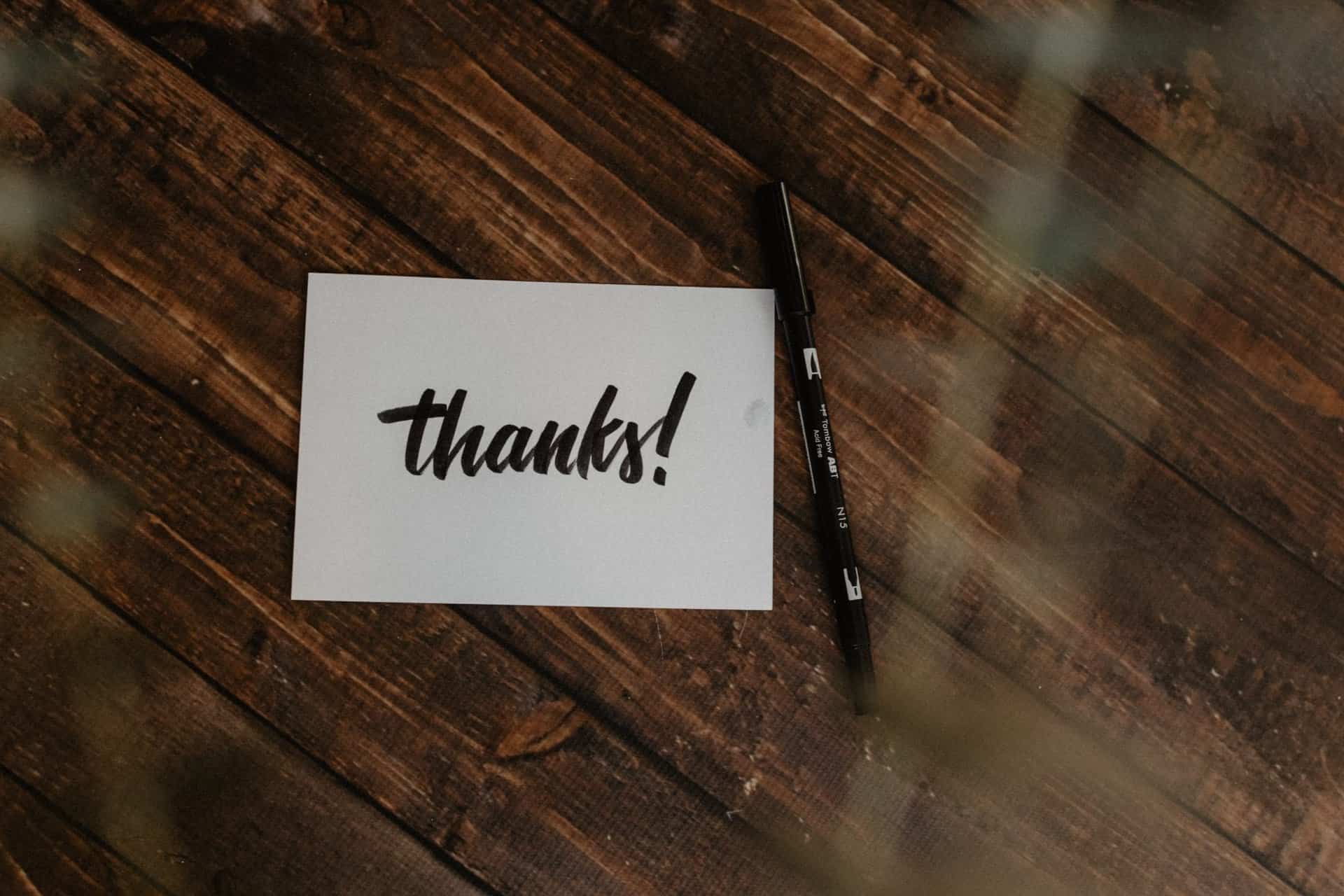 employee appreciation thank you note